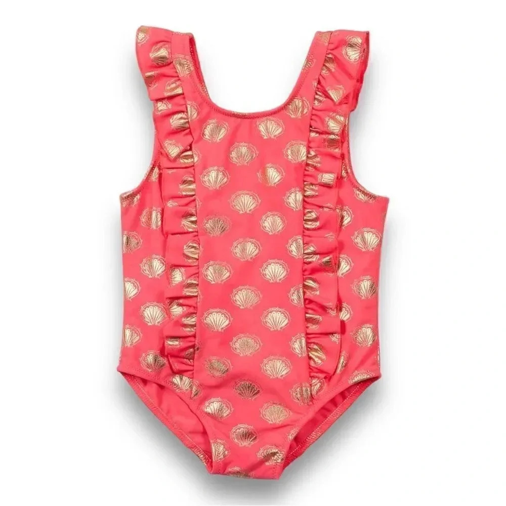 Egg Collective | Diana Coral and Gold One Piece Suit (4) 🐚